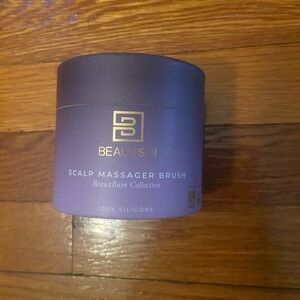 Beauxsol Silicone Shampoo Brush & Scalp Exfoliator - Hair Massager for Growth,